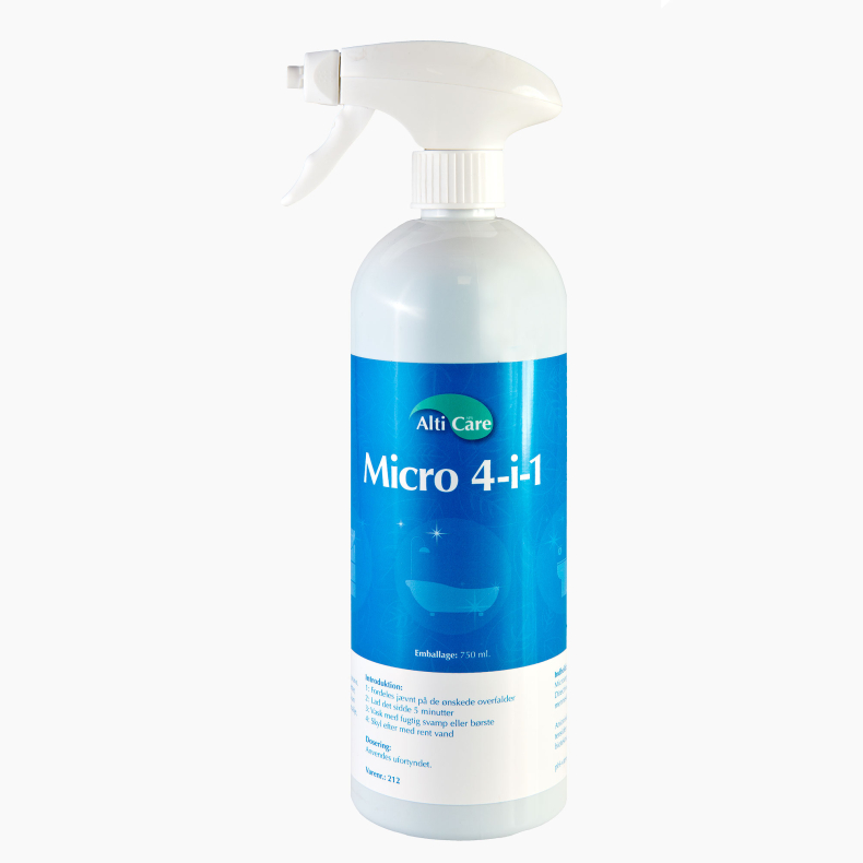 AltiCare micro 4-i-1 rengringsmiddel 750 ml.