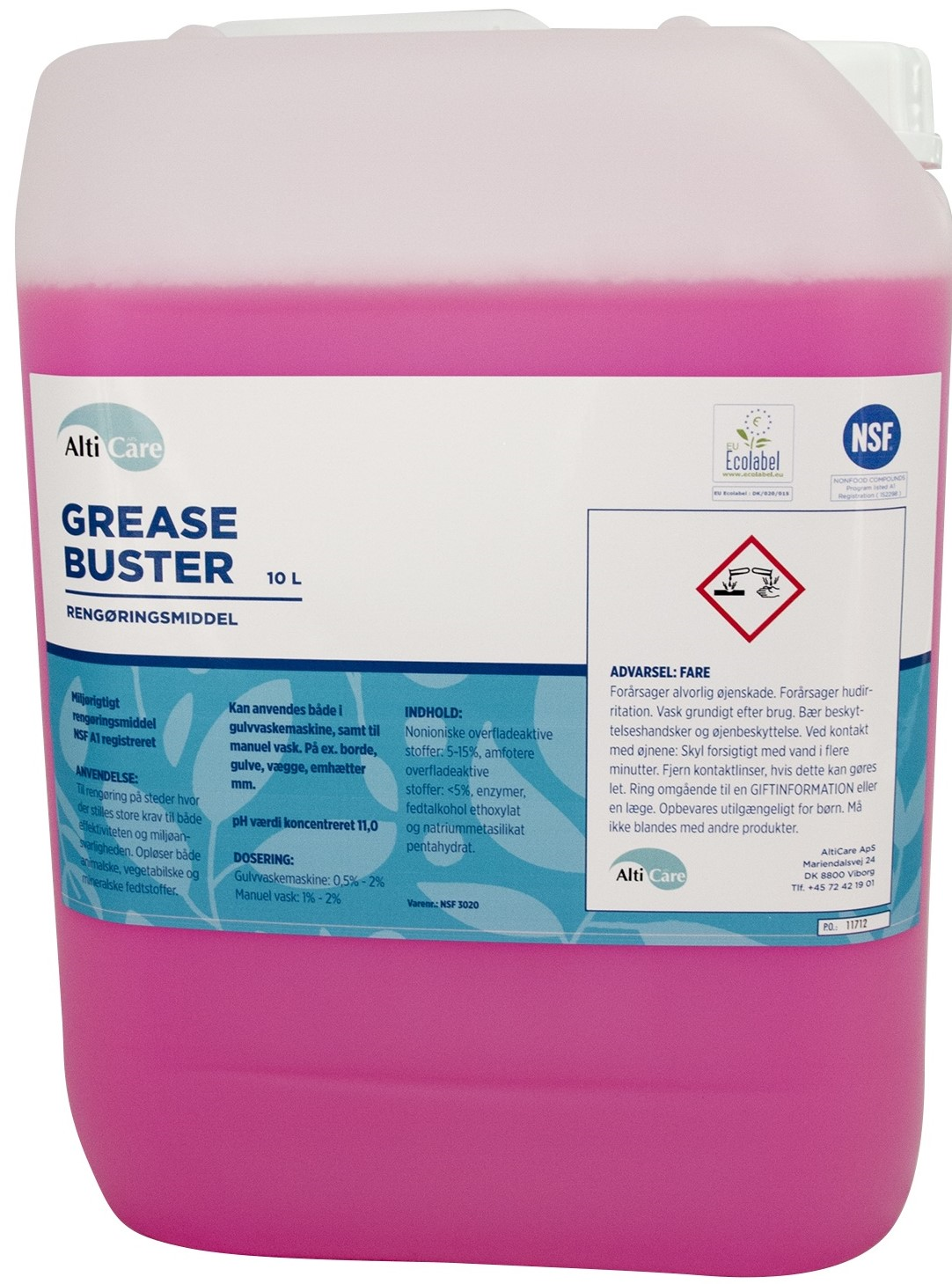 Grease Buster 10 ltr NSFgodkendte Alticare ApS