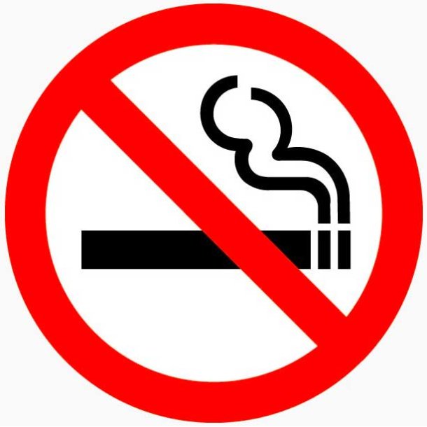 Rygning forbudt klistermrke