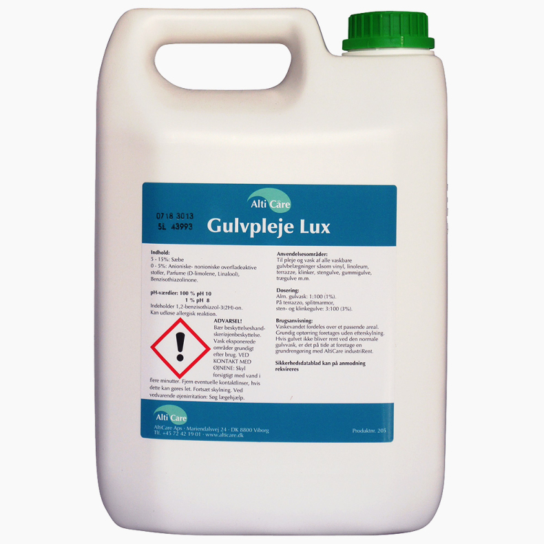 AltiCare gulvpleje lux 5L.