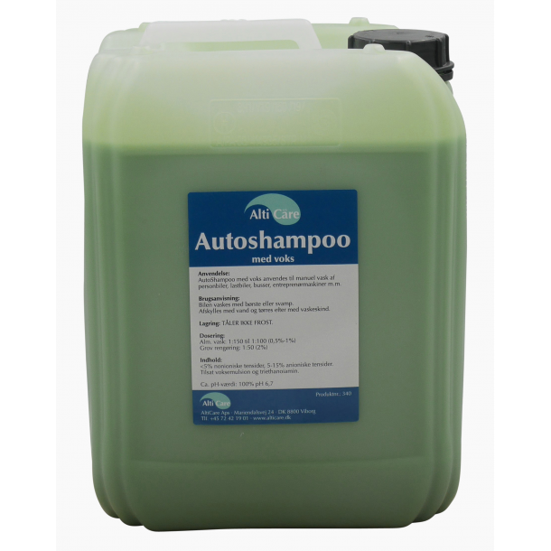 Autoshampoo m/ carnaubawax 10 ltr